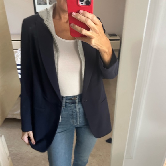 Express navy/grey layered blazer size M - Picture 4 of 10